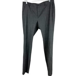 John Varvatos NWT 100% Virgin Wool Men's Unhemmed Size 54 Dress Pants Gray